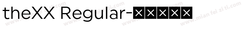 theXX Regular字体转换